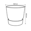 Pot Elho Greenville rond Blanc - D24 x H23 - GREEN OASIS - SHOP
