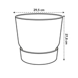 Pot Elho Greenville Rond Noir - D30 x H28 - GREEN OASIS - SHOP