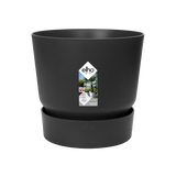 Pot Elho Greenville Rond Noir - D39 x H37 - GREEN OASIS - SHOP Plantes vertes originales livrées à votre domicile
