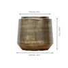 Pot Indigo Vintage Or D33 x H31 Everspring